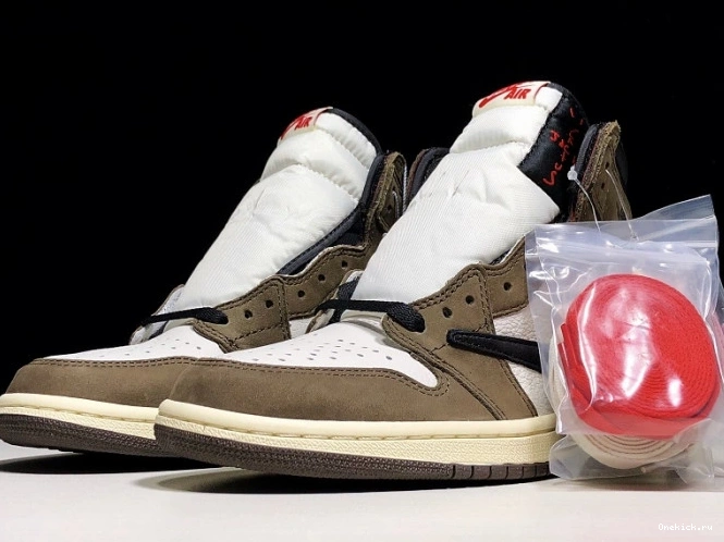 One Kick Retro High - 'Mocha' Jordan Scott OG CD4487 1 x 100 Travis Air 0804